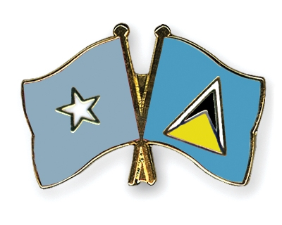 Fahnen Pins Somalia St-Lucia