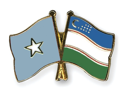 Fahnen Pins Somalia Usbekistan