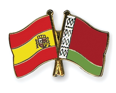Fahnen Pins Spanien Belarus