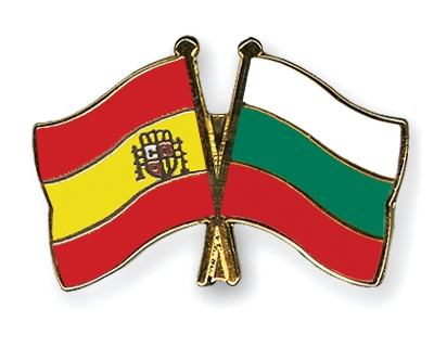 Fahnen Pins Spanien Bulgarien