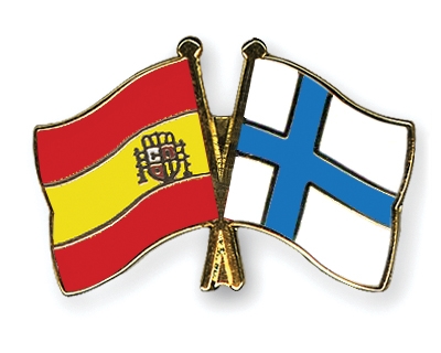 Fahnen Pins Spanien Finnland
