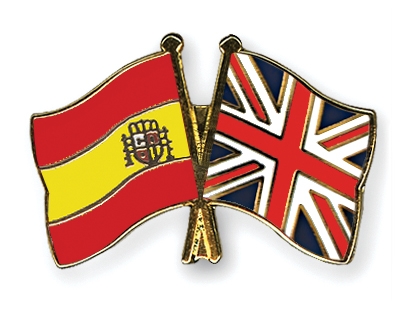 Fahnen Pins Spanien Grossbritannien