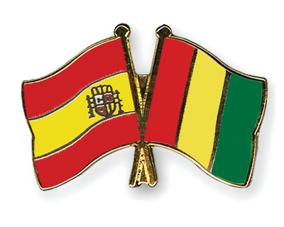 Fahnen Pins Spanien Guinea