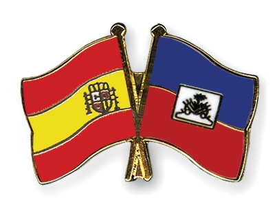 Fahnen Pins Spanien Haiti