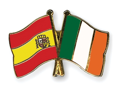 Fahnen Pins Spanien Irland