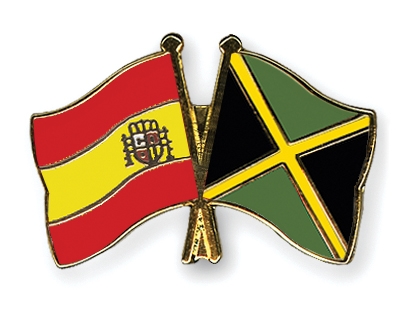 Fahnen Pins Spanien Jamaika