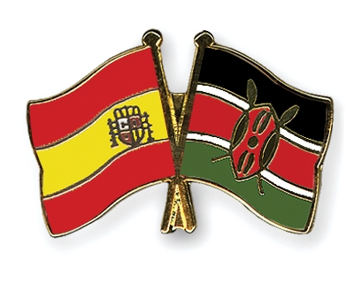 Fahnen Pins Spanien Kenia