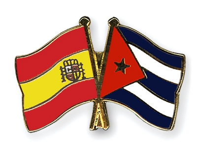 Fahnen Pins Spanien Kuba