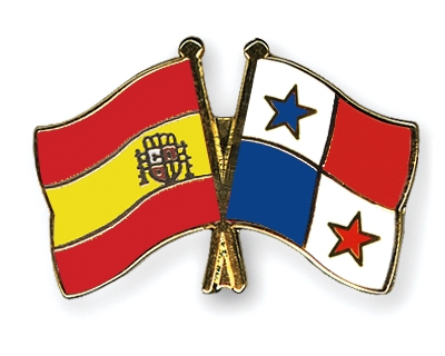 Fahnen Pins Spanien Panama