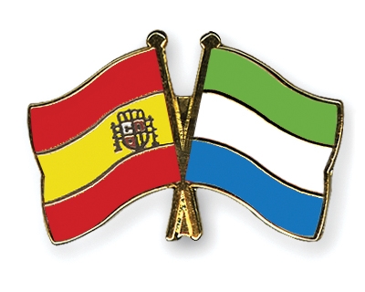 Fahnen Pins Spanien Sierra-Leone