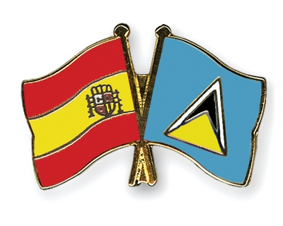 Fahnen Pins Spanien St-Lucia