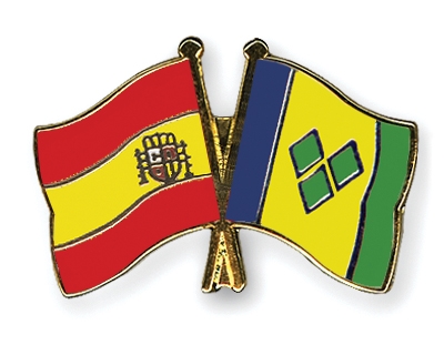 Fahnen Pins Spanien St-Vincent-und-die-Grenadinen