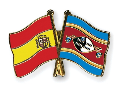 Fahnen Pins Spanien Swasiland