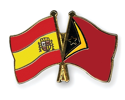 Fahnen Pins Spanien Timor-Leste
