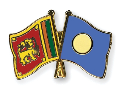 Fahnen Pins Sri-Lanka Palau