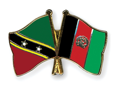 Fahnen Pins St-Kitts-und-Nevis Afghanistan