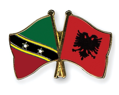 Fahnen Pins St-Kitts-und-Nevis Albanien
