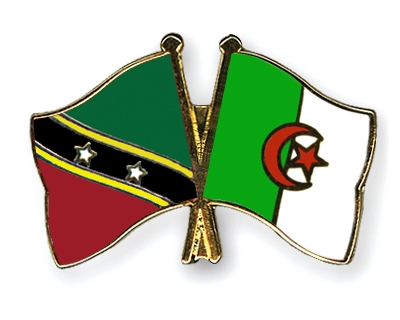 Fahnen Pins St-Kitts-und-Nevis Algerien
