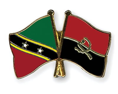 Fahnen Pins St-Kitts-und-Nevis Angola