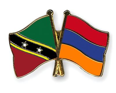Fahnen Pins St-Kitts-und-Nevis Armenien