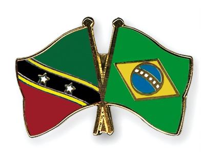 Fahnen Pins St-Kitts-und-Nevis Brasilien