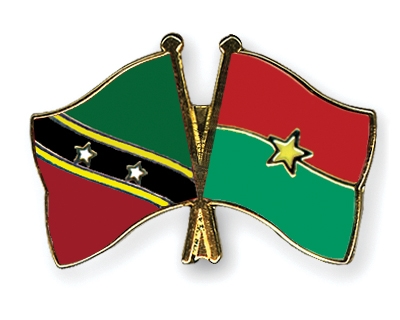 Fahnen Pins St-Kitts-und-Nevis Burkina-Faso