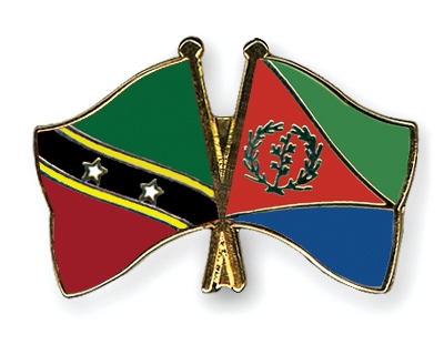 Fahnen Pins St-Kitts-und-Nevis Eritrea