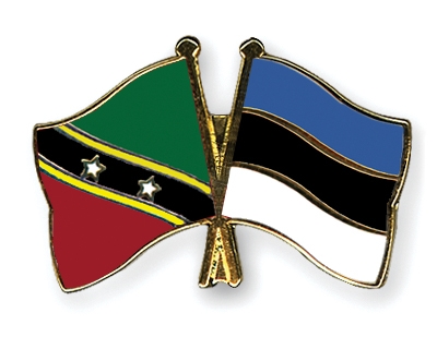 Fahnen Pins St-Kitts-und-Nevis Estland