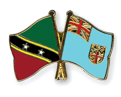 Fahnen Pins St-Kitts-und-Nevis Fidschi