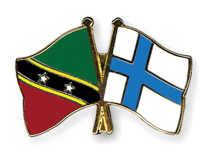 Fahnen Pins St-Kitts-und-Nevis Finnland