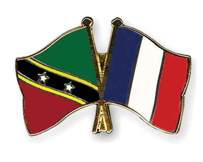Fahnen Pins St-Kitts-und-Nevis Frankreich