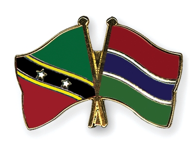 Fahnen Pins St-Kitts-und-Nevis Gambia