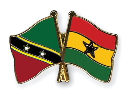Fahnen Pins St-Kitts-und-Nevis Ghana