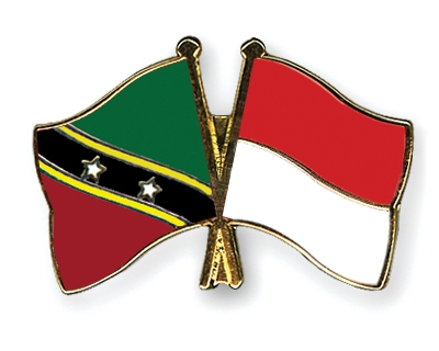 Fahnen Pins St-Kitts-und-Nevis Indonesien