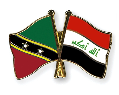 Fahnen Pins St-Kitts-und-Nevis Irak