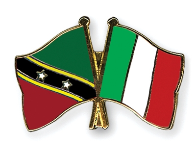 Fahnen Pins St-Kitts-und-Nevis Italien