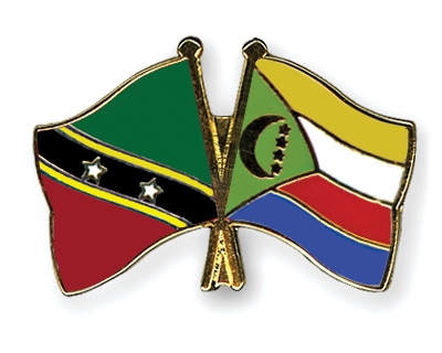 Fahnen Pins St-Kitts-und-Nevis Komoren