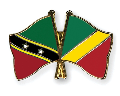 Fahnen Pins St-Kitts-und-Nevis Kongo-Republik