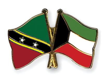 Fahnen Pins St-Kitts-und-Nevis Kuwait