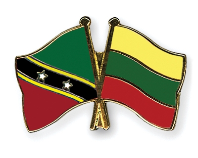 Fahnen Pins St-Kitts-und-Nevis Litauen