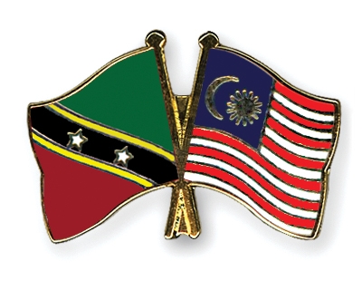 Fahnen Pins St-Kitts-und-Nevis Malaysia