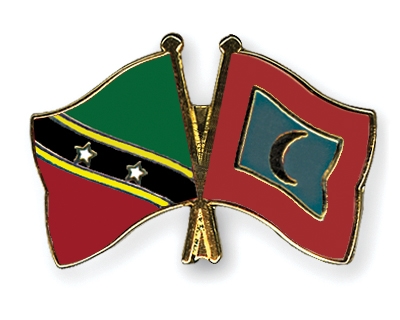 Fahnen Pins St-Kitts-und-Nevis Malediven