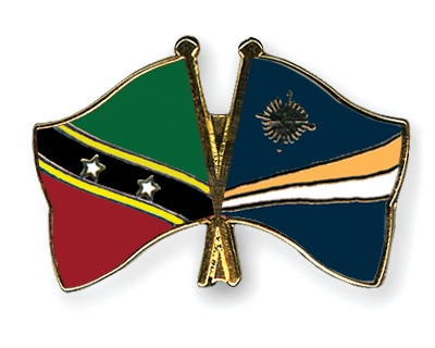 Fahnen Pins St-Kitts-und-Nevis Marshallinseln
