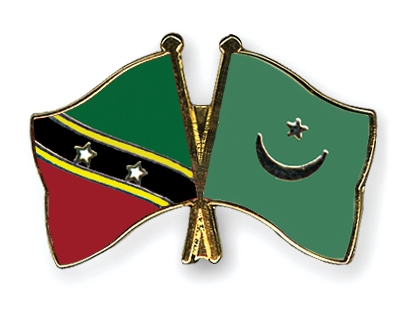 Fahnen Pins St-Kitts-und-Nevis Mauretanien