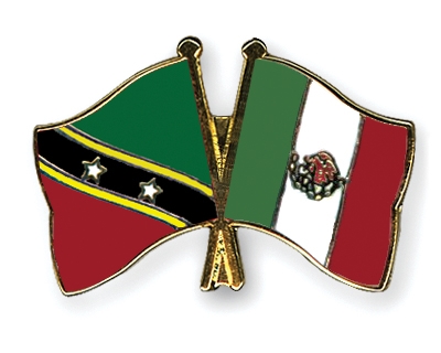 Fahnen Pins St-Kitts-und-Nevis Mexiko