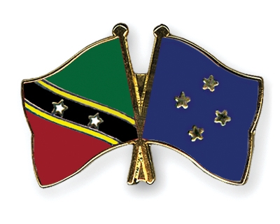 Fahnen Pins St-Kitts-und-Nevis Mikronesien