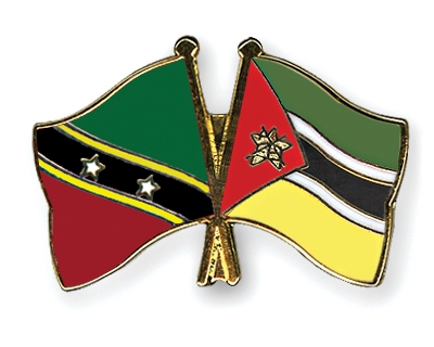 Fahnen Pins St-Kitts-und-Nevis Mosambik