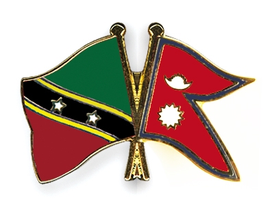 Fahnen Pins St-Kitts-und-Nevis Nepal
