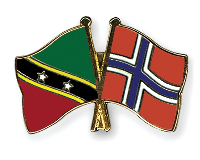 Fahnen Pins St-Kitts-und-Nevis Norwegen