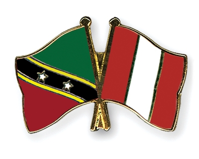 Fahnen Pins St-Kitts-und-Nevis Peru